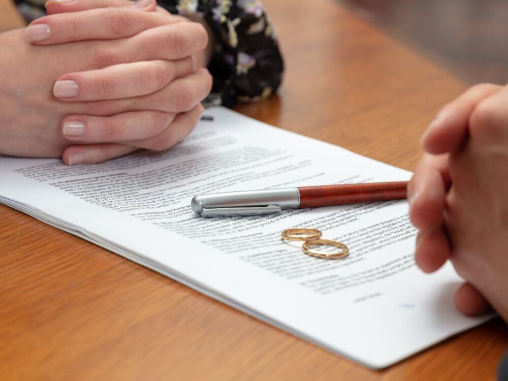 Divorce being finalised 