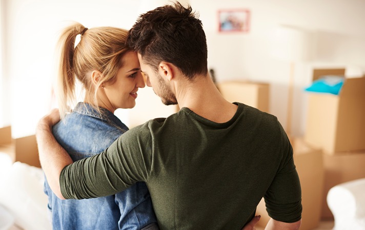 Young couple — cohabitation laws